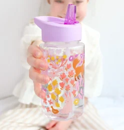 Tutete Botella Tritán Flores · Little Lovely Company* Botellas De Agua De Plástico|Botellas De Agua Para El Cole·Botellas De Plástico