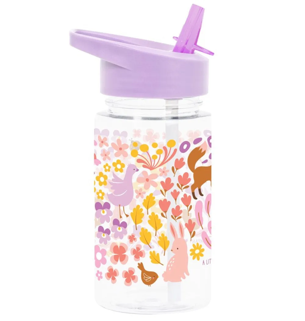 Tutete Botella Tritán Flores · Little Lovely Company* Botellas De Agua De Plástico|Botellas De Agua Para El Cole·Botellas De Plástico