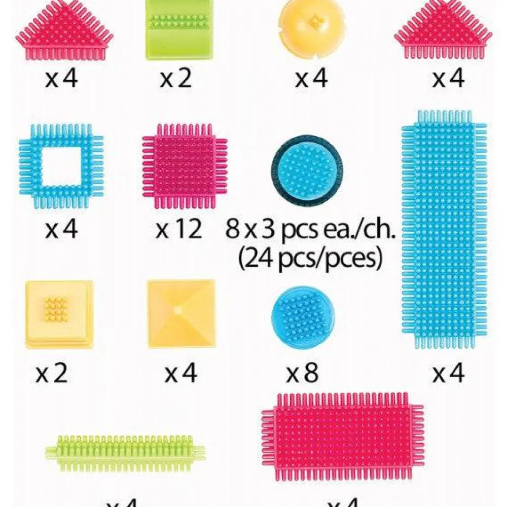 Bristle Blocks · Bote de 80 pzas.*Niños Juguetes Y Juegos Motricidad Fina