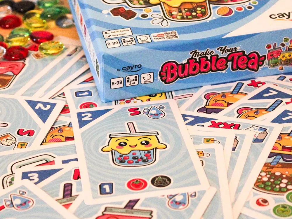 Cayro Bubble Tea ·*Niños Juegos De Mesa De Viaje|Juegos De Cartas