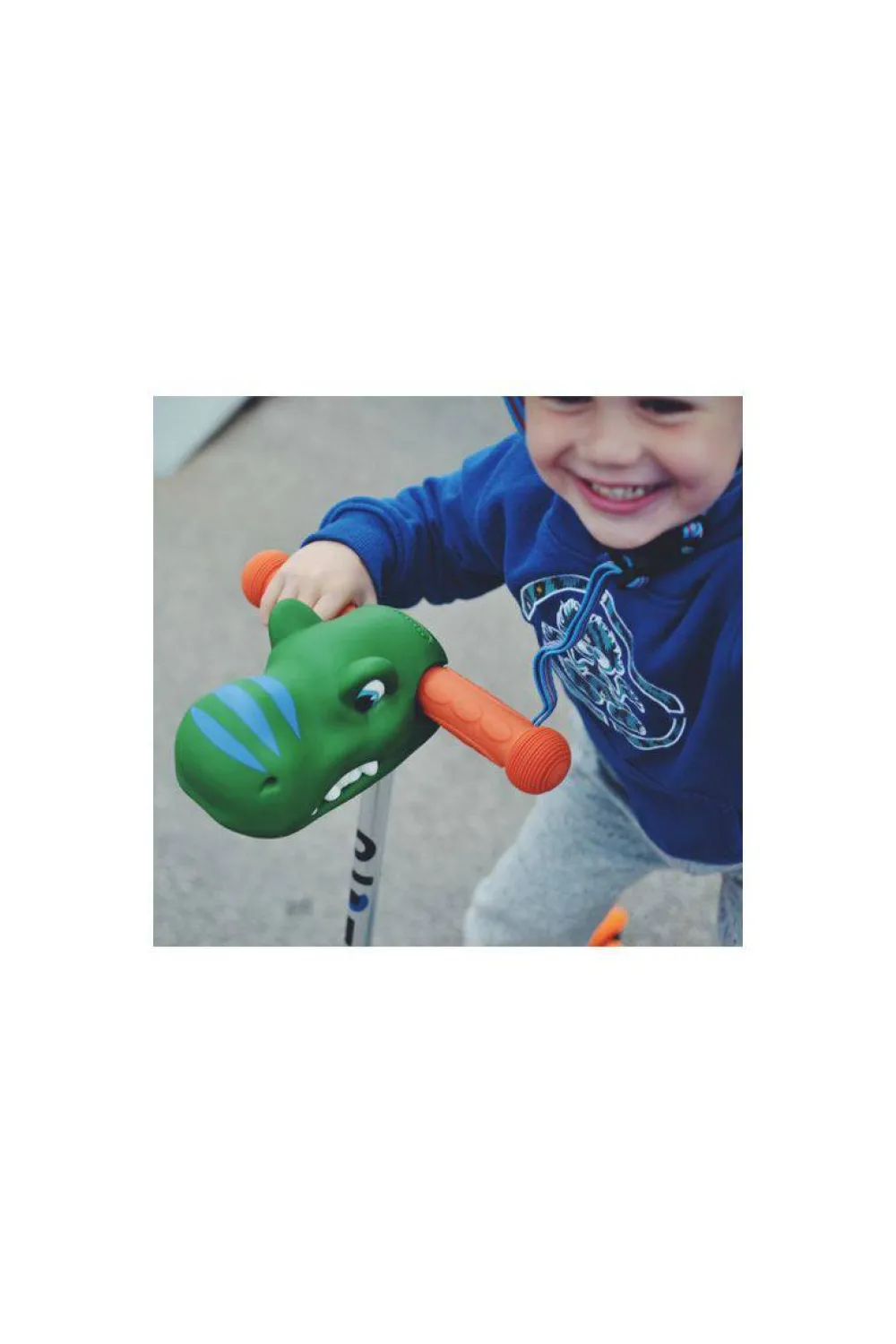 Micro Cabeza Dino Verde*Niños Patinetes Infantiles|Patinete Micro