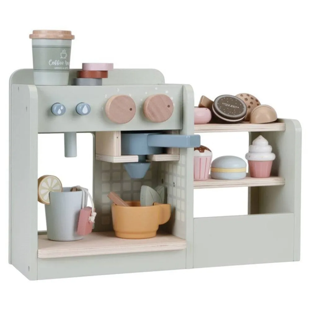 Little Dutch Café Corner Menta ·*Niños Cocinas De Madera Y Accesorios Juguete|Juguetes Waldorf