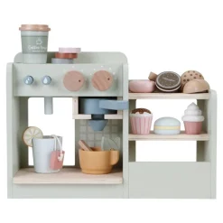 Little Dutch Café Corner Menta ·*Niños Cocinas De Madera Y Accesorios Juguete|Juguetes Waldorf
