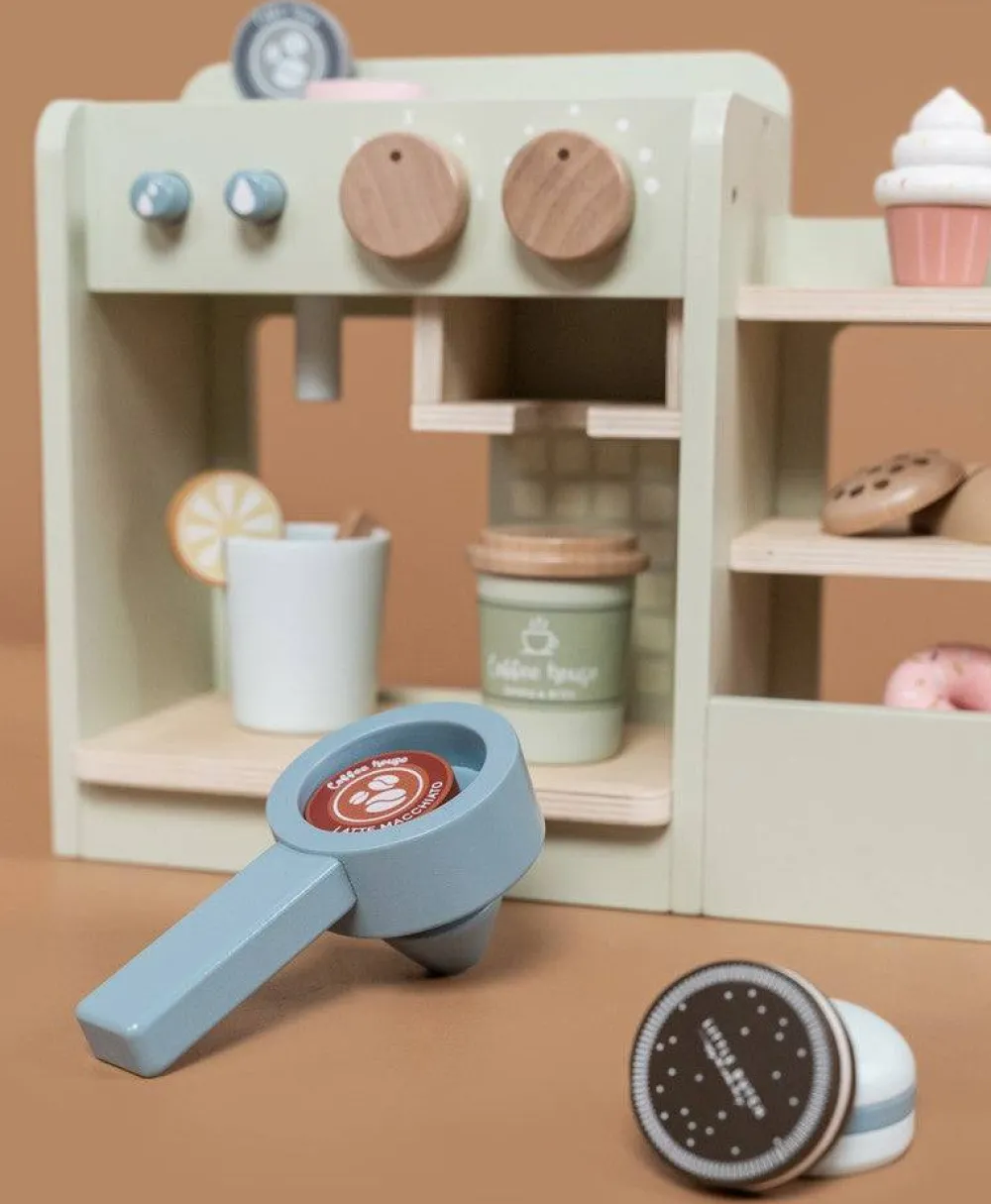 Little Dutch Café Corner Menta ·*Niños Cocinas De Madera Y Accesorios Juguete|Juguetes Waldorf