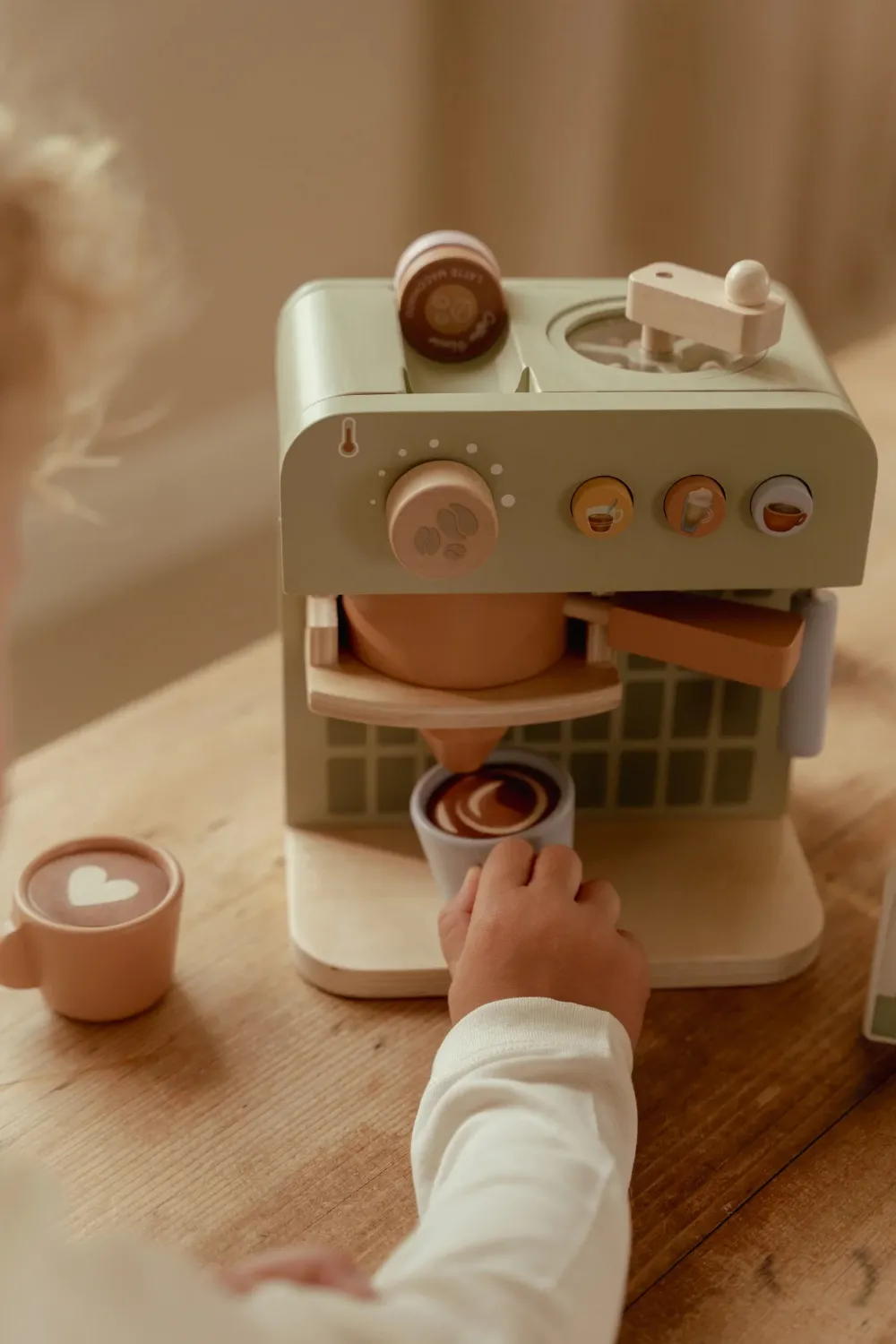 Little Dutch Cafetera Grande FSC ·*Niños Cocinas De Madera Y Accesorios Juguete|Juguetes Waldorf