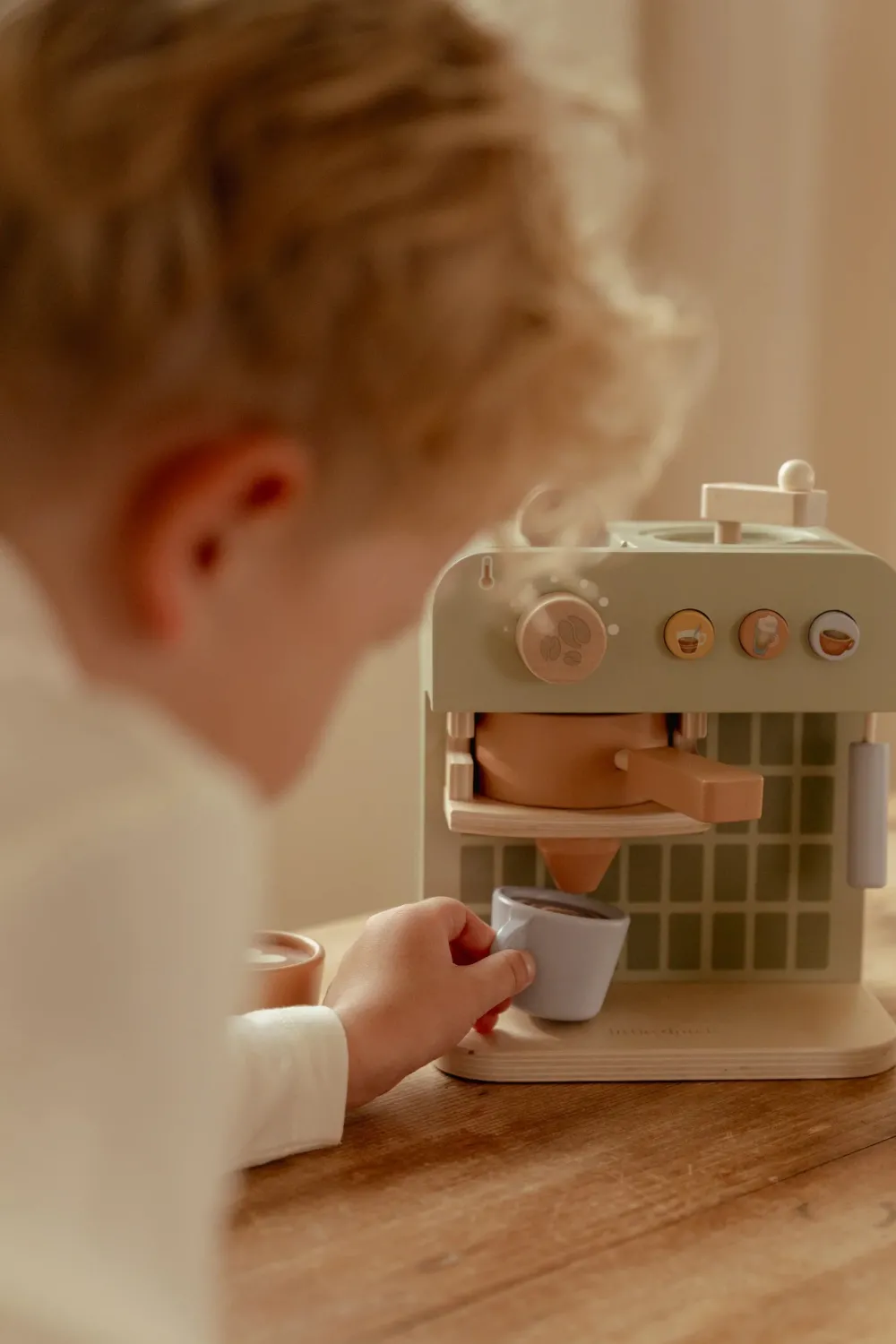 Little Dutch Cafetera Grande FSC ·*Niños Cocinas De Madera Y Accesorios Juguete|Juguetes Waldorf