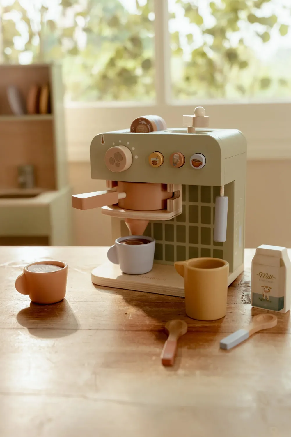Little Dutch Cafetera Grande FSC ·*Niños Cocinas De Madera Y Accesorios Juguete|Juguetes Waldorf