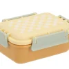 Tutete Caja Almuerzo Bento Big Stripes Yellow Chess* Cajas De Almuerzo Infantil·Sin Compartimentos