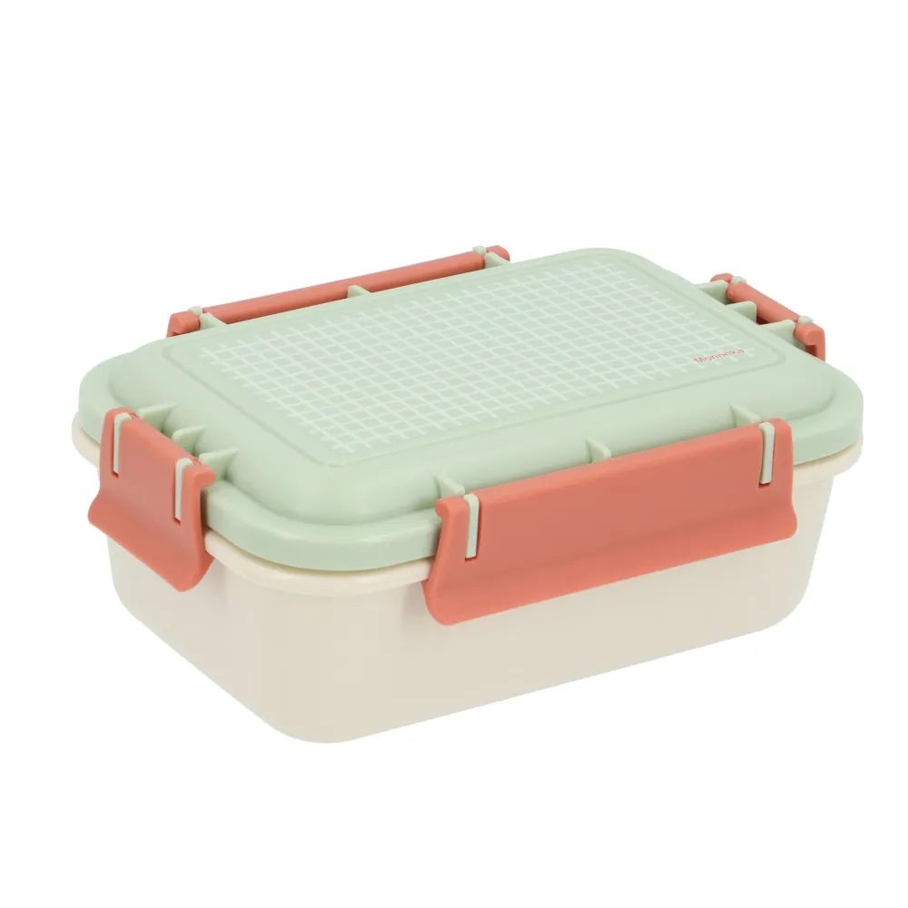 Tutete Caja Almuerzo Bento Big Stripes Sage* Cajas De Almuerzo Infantil·Con Compartimentos