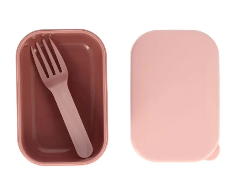 Tutete Caja Almuerzo Bento Leaves Pink* Cajas De Almuerzo Infantil·Con Compartimentos