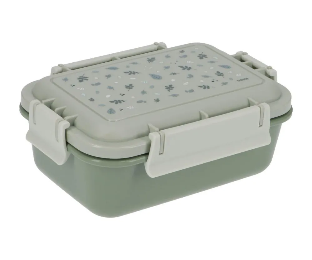 Tutete Caja Almuerzo Bento Leaves Sage* Cajas De Almuerzo Infantil·Con Compartimentos