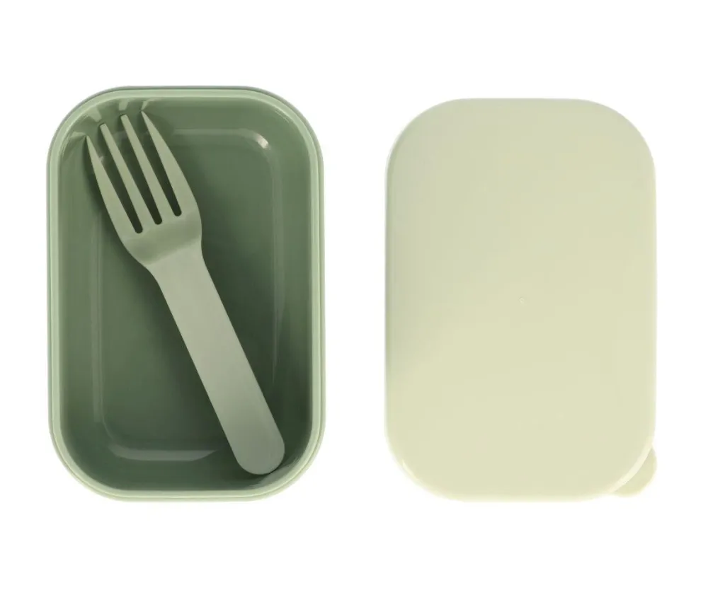 Tutete Caja Almuerzo Bento Leaves Sage* Cajas De Almuerzo Infantil·Con Compartimentos