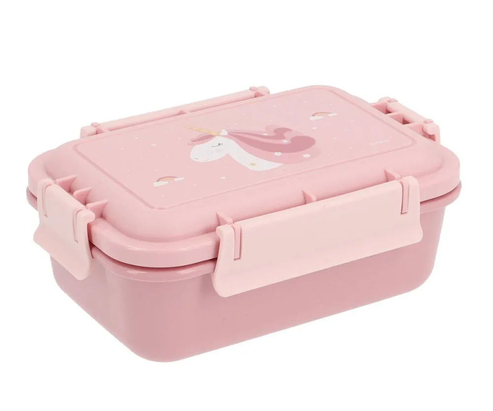 Tutete Caja Almuerzo Bento Magical Unicorn* Cajas De Almuerzo Infantil·Con Compartimentos