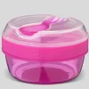 Carl Oscar Caja Almuerzo con Tapa Refrigerante N'ice Cup Rosa ·* Cajas De Almuerzo Infantil·Tuppers Fresquitos|Cajas De Almuerzo Infantil·Con Compartimentos