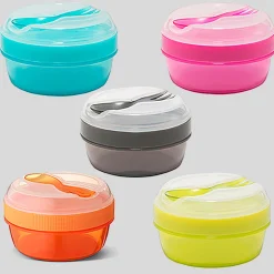 Carl Oscar Caja Almuerzo con Tapa Refrigerante N'ice Cup Rosa ·* Cajas De Almuerzo Infantil·Tuppers Fresquitos|Cajas De Almuerzo Infantil·Con Compartimentos