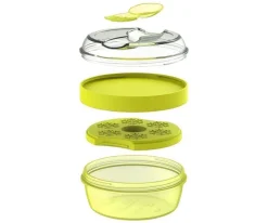 Carl Oscar Caja Almuerzo con Tapa Refrigerante N'ice Cup Lima ·* Cajas De Almuerzo Infantil·Tuppers Fresquitos|Cajas De Almuerzo Infantil·Con Compartimentos