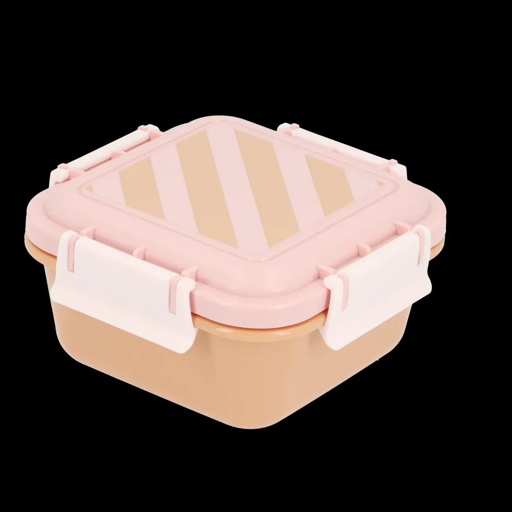Tutete Caja Almuerzo Grande Big Stripes Pink* Cajas De Almuerzo Infantil·Sin Compartimentos