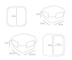 Tutete Caja Almuerzo Grande City Cars* Cajas De Almuerzo Infantil·Sin Compartimentos