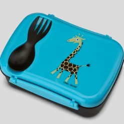 Carl Oscar Caja de Almuerzo N'ice Box Kids Jirafa Turquesa ·* Cajas De Almuerzo Infantil·Tuppers Fresquitos|Cajas De Almuerzo Infantil·Con Compartimentos