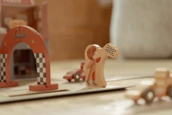 Little Dutch Caja de juego con Pista de Carreras ·*Niños Coches De Madera De Juguete Para Bebés|Coches De Juguete Para Bebés