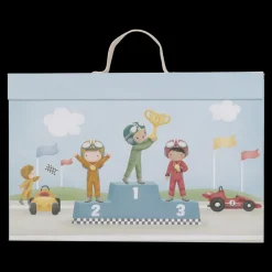 Little Dutch Caja de juego con Pista de Carreras ·*Niños Coches De Madera De Juguete Para Bebés|Coches De Juguete Para Bebés