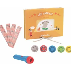 Moulin Roty Caja del cine animales Pequeñas Maravillas*Niños Linternas Proyectoras De Cuentos
