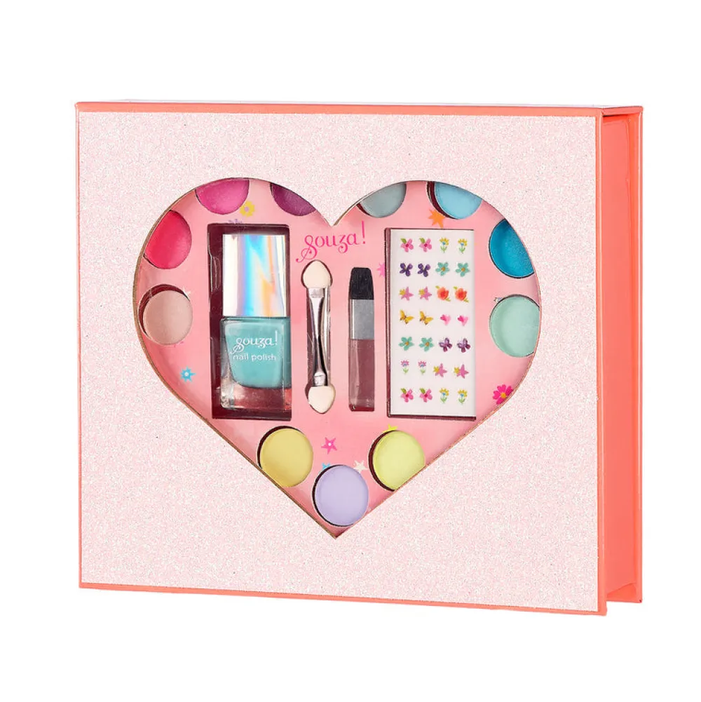 Souza Caja regalo Corazón ·*Niños Maletín De Maquillaje Para Niñas Y Niños|Disfraces Infantiles