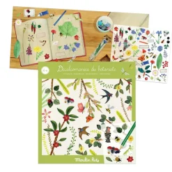 Moulin Roty Calcomanías El Botanista ·*Niños Kit De Manualidades