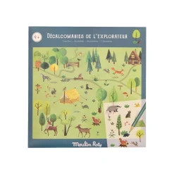Moulin Roty Calcomanías El Explorador ·*Niños Kit De Manualidades