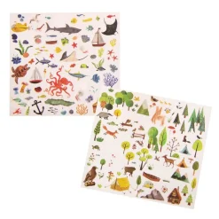 Moulin Roty Calcomanías El Explorador ·*Niños Kit De Manualidades