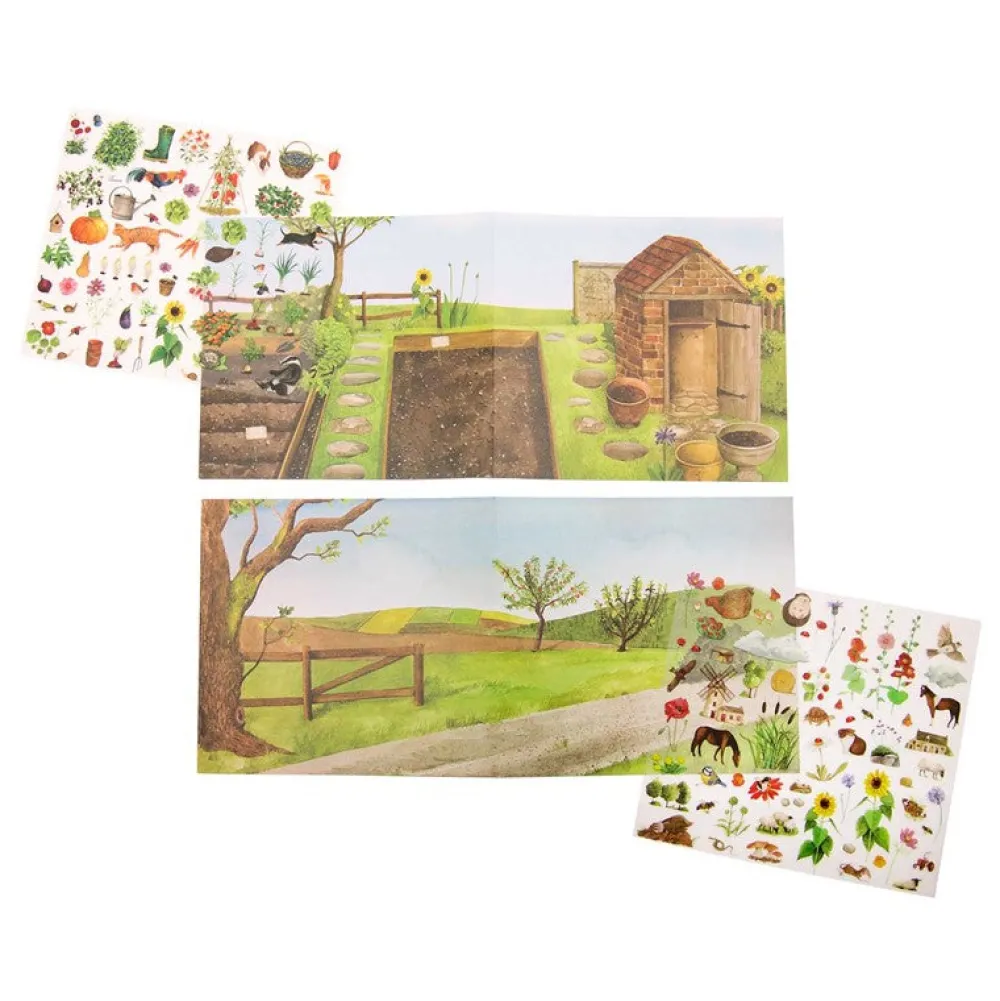 Moulin Roty Calcomanías El Jardinero ·*Niños Kit De Manualidades