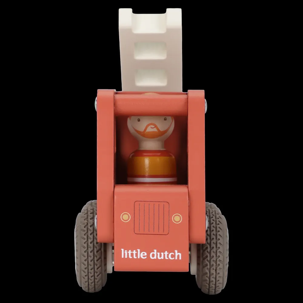 Little Dutch Camión de Bomberos FSC ·*Niños Coches De Madera De Juguete Para Bebés|Coches De Juguete Para Bebés