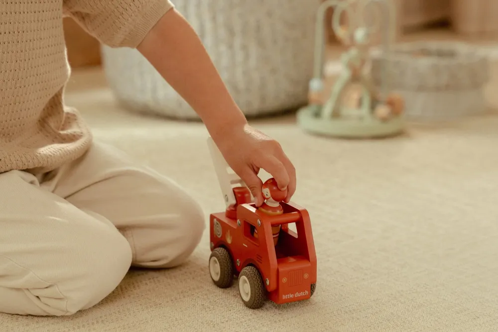 Little Dutch Camión de Bomberos FSC ·*Niños Coches De Madera De Juguete Para Bebés|Coches De Juguete Para Bebés