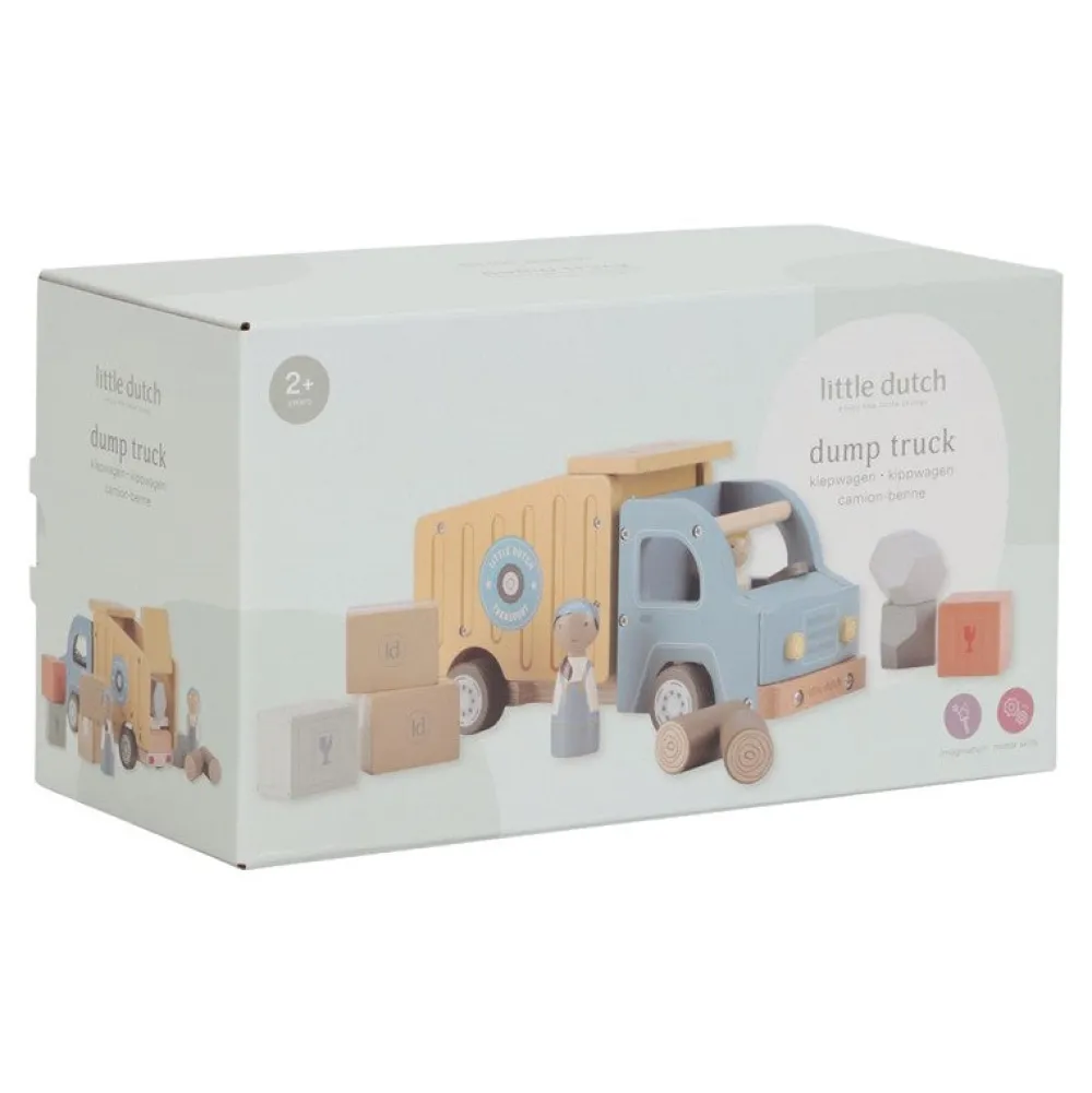 Little Dutch Camión Dumper FSC ·*Niños Coches De Madera De Juguete Para Bebés|Coches De Juguete Para Bebés