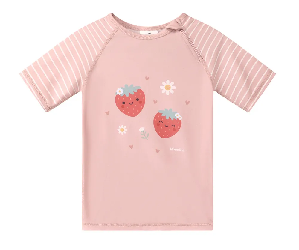 Monnëka Camiseta Protección Solar · Strawberries* Camisetas De Bebé Con Protección Solar