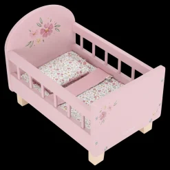 Little Dutch Camita Cuna con textil FSC ·*Niños Accesorios Para Muñecas Bebé|Muñecos Bebés