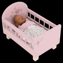 Little Dutch Camita Cuna con textil FSC ·*Niños Accesorios Para Muñecas Bebé|Muñecos Bebés