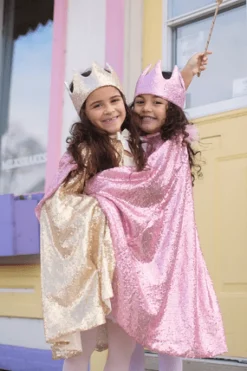 Great Pretenders Capa lentejuelas Dorada · 4-6 años*Niños Disfraces Infantiles