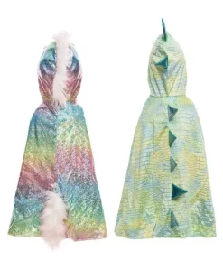 Great Pretenders Capa Reversible Dragon y Unicornio · 5-6 años*Niños Disfraces Infantiles