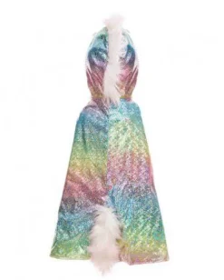 Great Pretenders Capa Reversible Dragon y Unicornio · 5-6 años*Niños Disfraces Infantiles