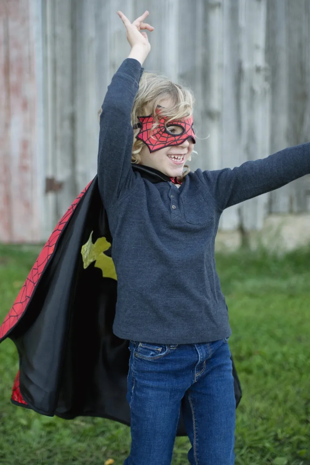 Great Pretenders Capa Reversible Spiderman/Batman 3-4 años*Niños Disfraces Infantiles