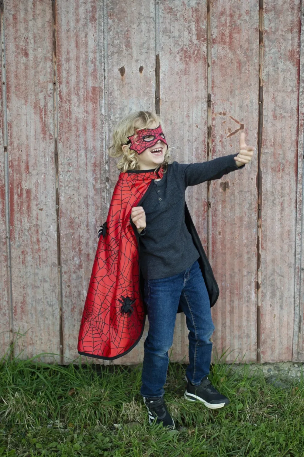 Great Pretenders Capa Reversible Spiderman/Batman 3-4 años*Niños Disfraces Infantiles
