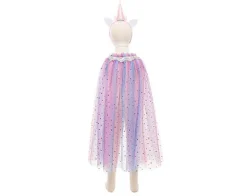 Great Pretenders Capa y diadema Unicornio Arcoiris · 4-6 años*Niños Disfraces Infantiles