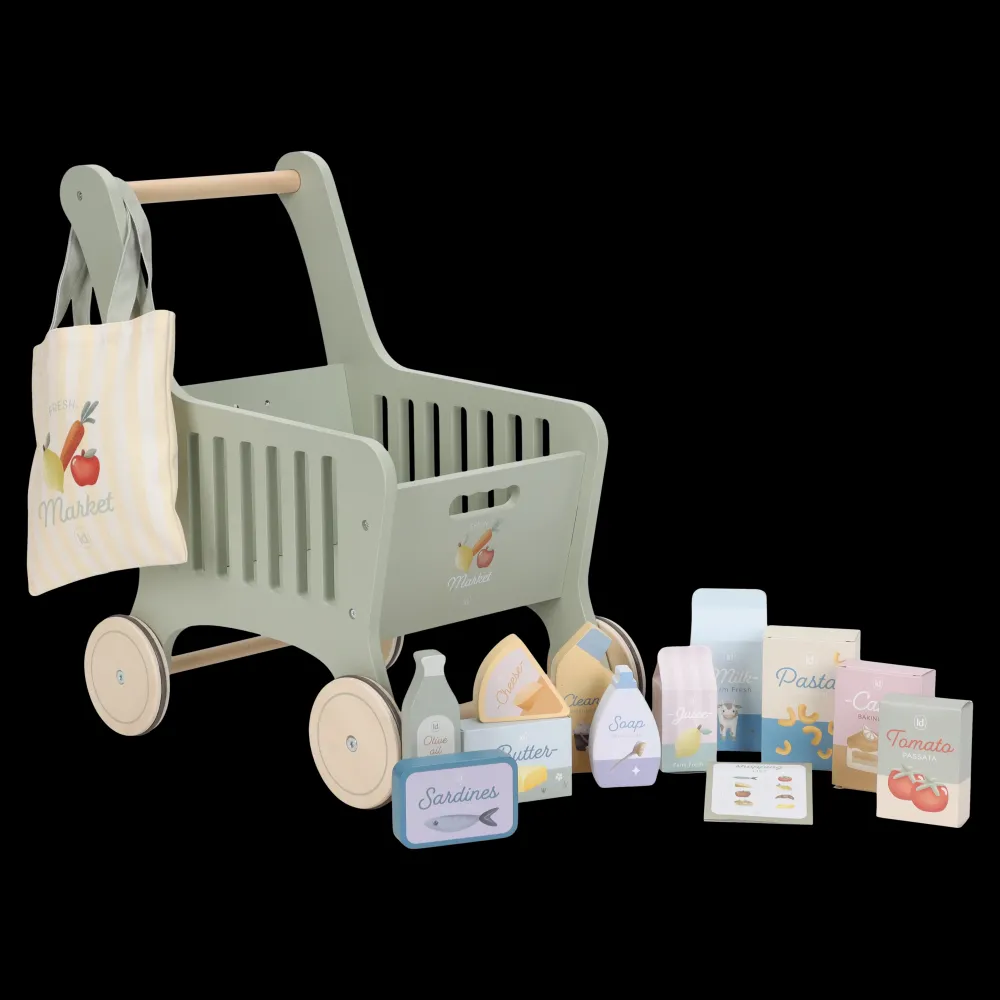 Little Dutch Carrito de la Compra FSC ·*Niños Cocinas De Madera Y Accesorios Juguete|Juguetes Waldorf