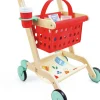 Hape Carrito de la Compra Little Shopper ·*Niños Cocinas De Madera Y Accesorios Juguete|Juguetes Waldorf