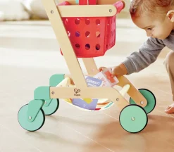 Hape Carrito de la Compra Little Shopper ·*Niños Cocinas De Madera Y Accesorios Juguete|Juguetes Waldorf