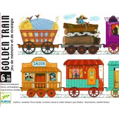 Djeco Cartas Golden Train ·*Niños Djeco|Juegos De Mesa De Viaje