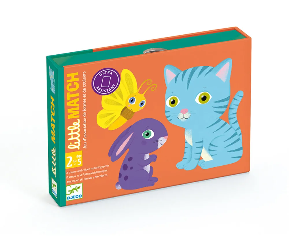 Djeco Cartas Little Match ·*Niños Djeco|Juegos De Mesa De Viaje