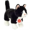 Hermann Teddy Cat standing black/white 20 cm ·*Niños Peluches