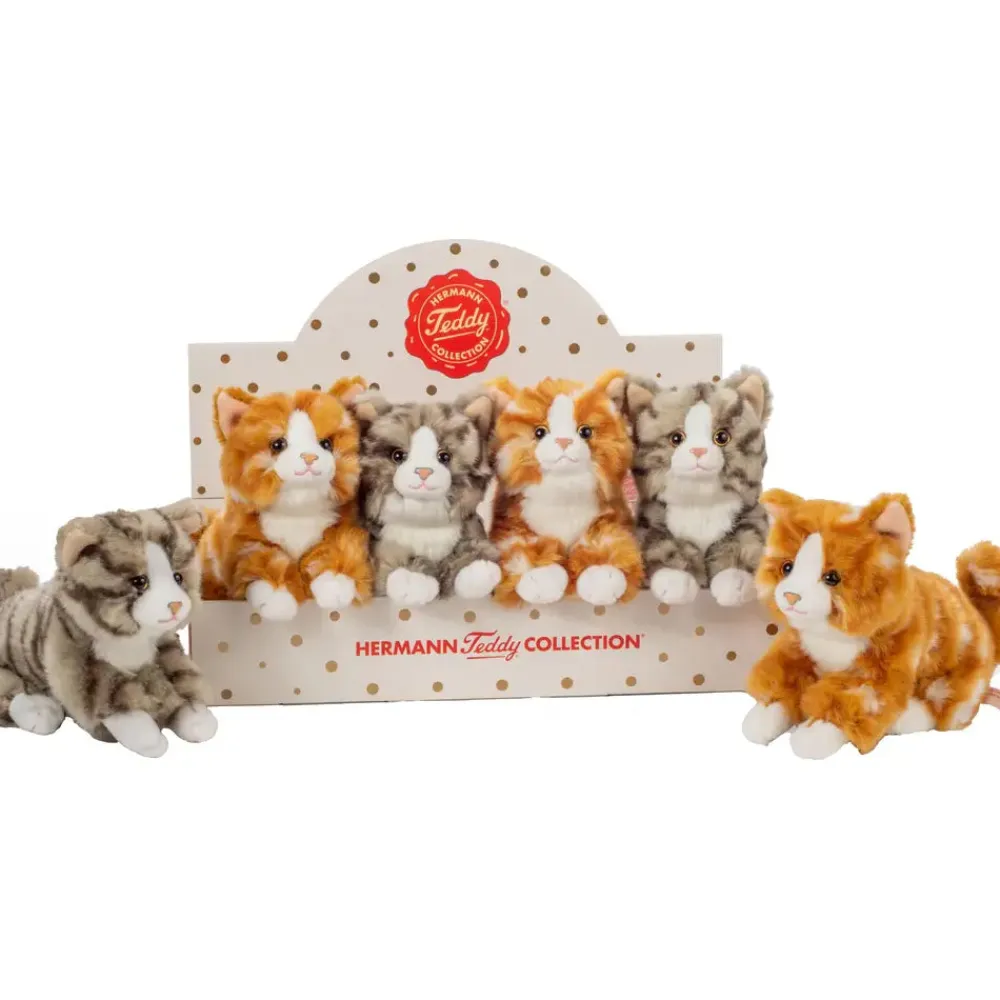 Hermann Teddy Cats 2 colores surtidos 18 cm ·*Niños Peluches